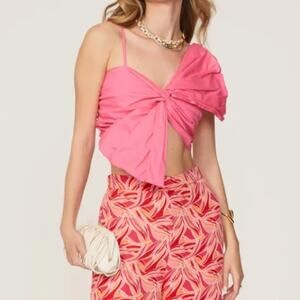 ASHLEY PARK Pink Bow Top Size Small